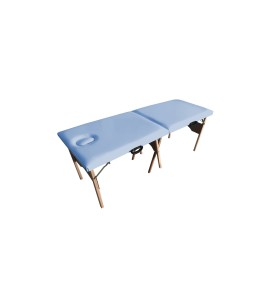 Maca de Madeira Portátil Com Orifício Estofado Azul Claro MT-02 - Best Pro